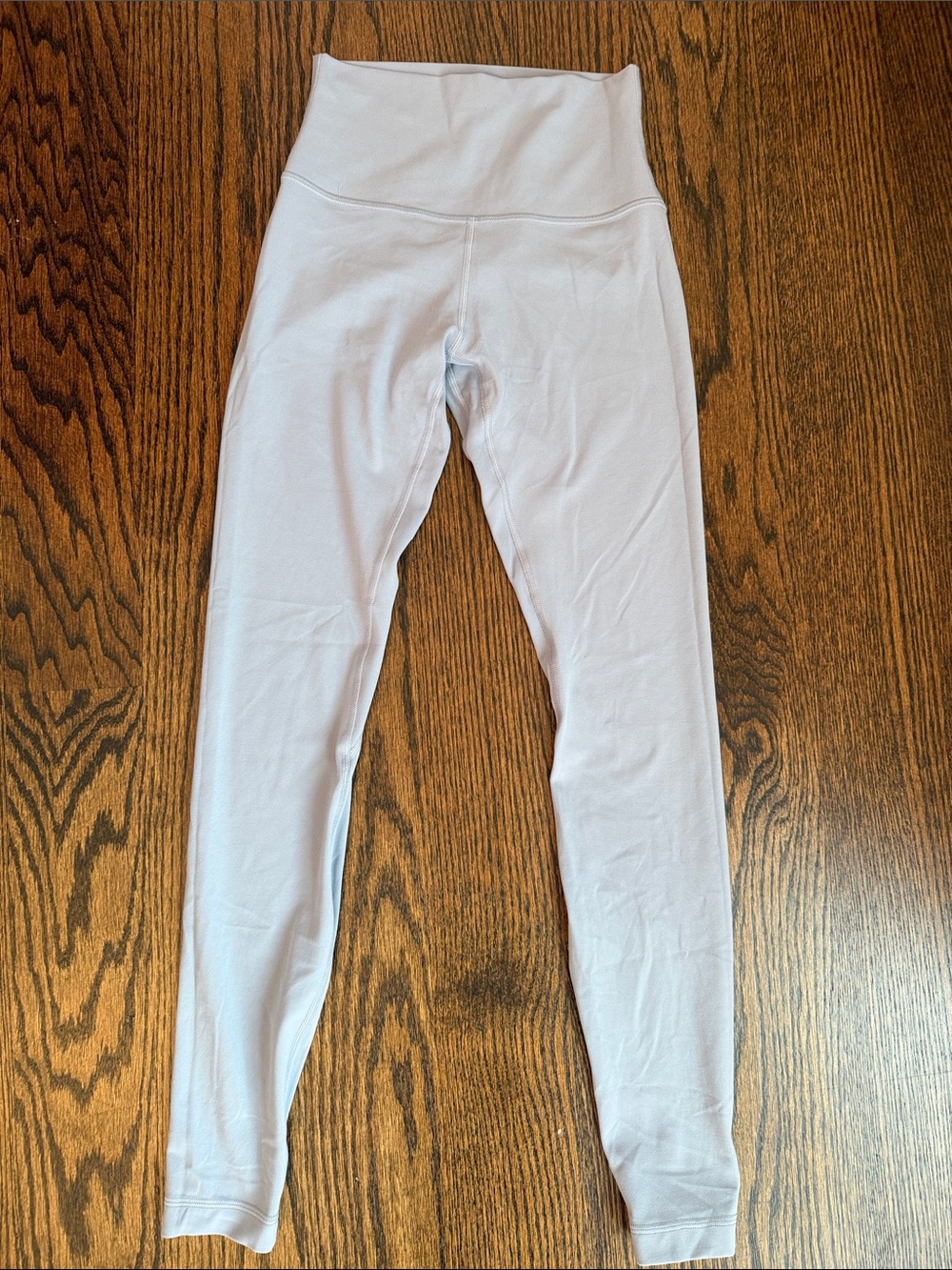 Lululemon Women’s Light Grey High-Waist Leggings Size 4